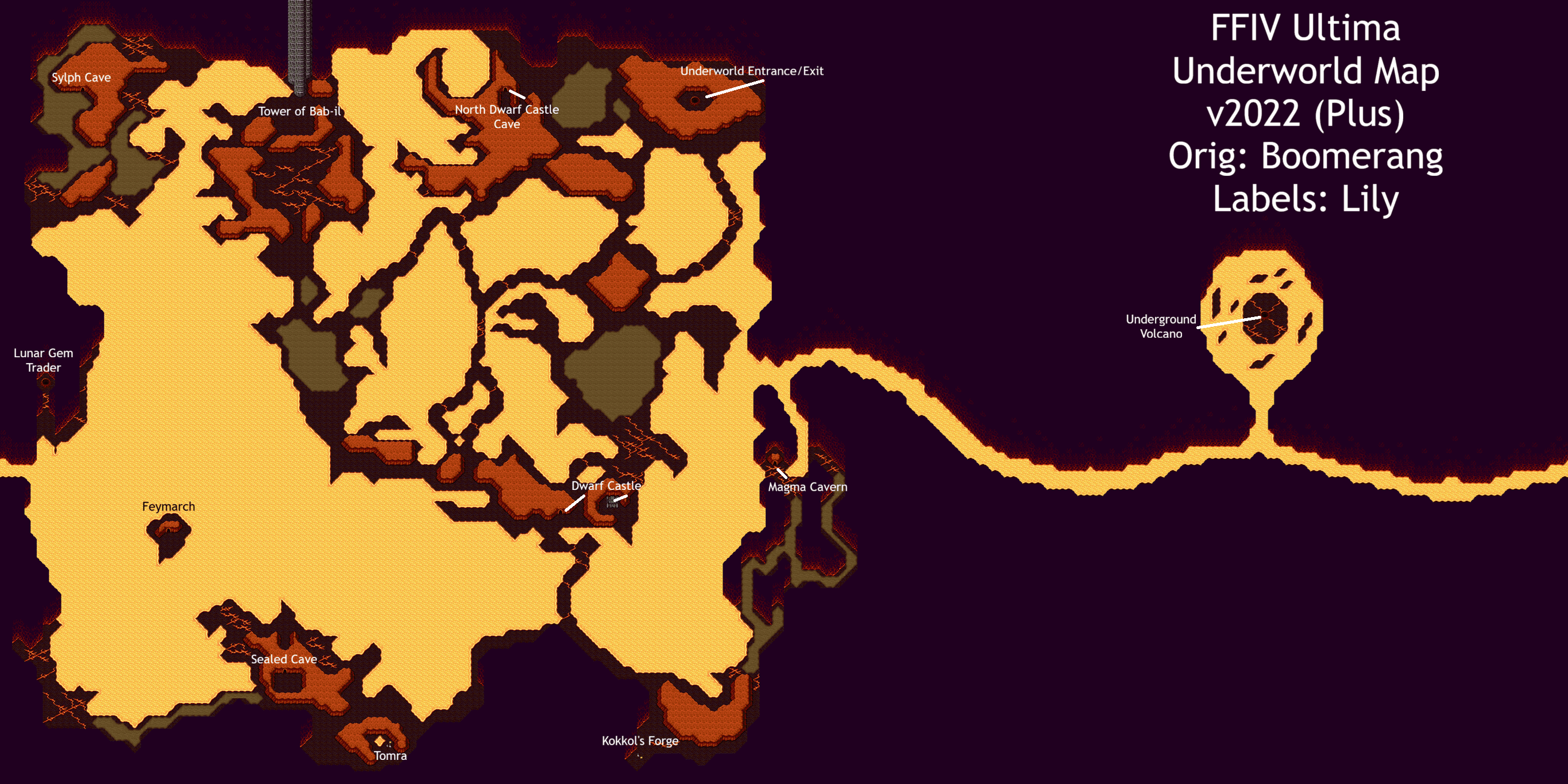 FF4 Ultima Underworld Map